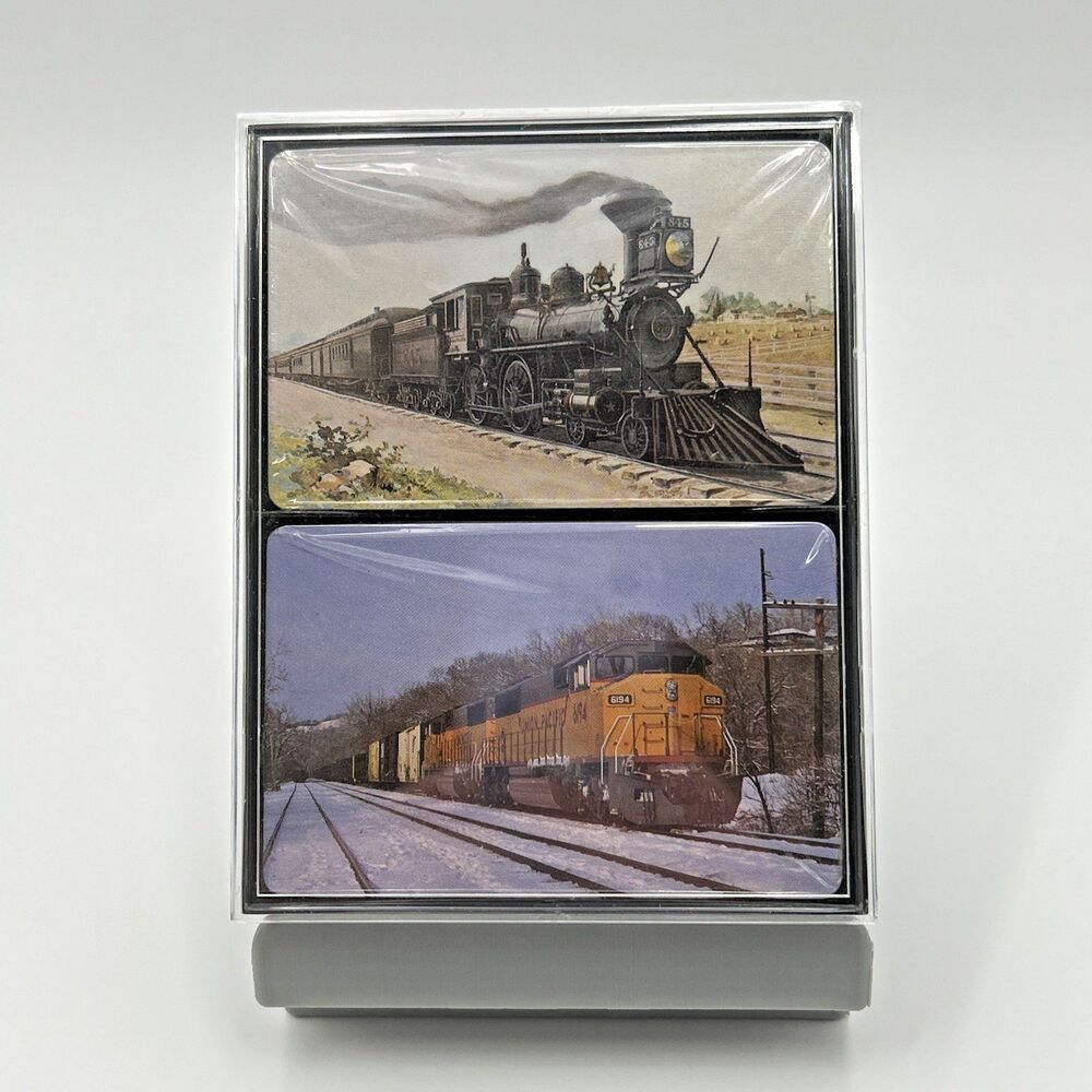 VTG Double Deck Gemaco Union Pacific Railroad Playing Cards 1993 Trains Sealed